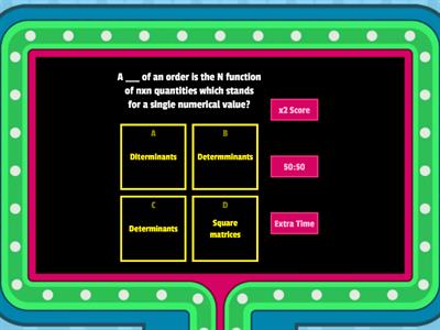 All about determinants!