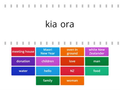 Some Maori words