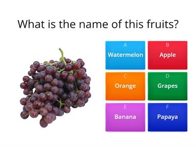  Fruits Quiz