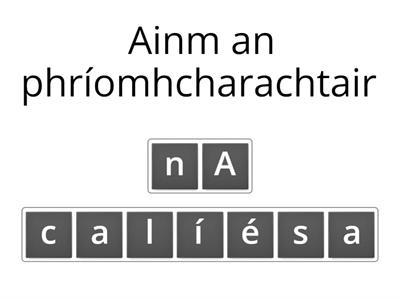 An Cluiche Mór (Anagram)