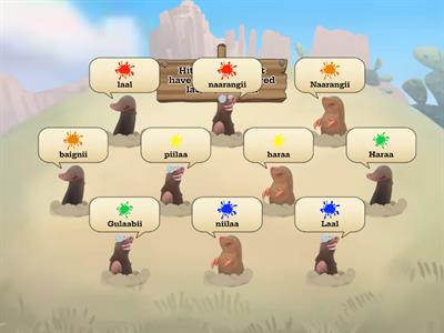 Hindi Colors Whack a Mole