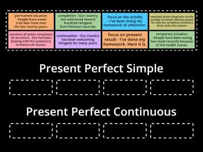 Present Perfect Simple vs Present Perfect Continuous