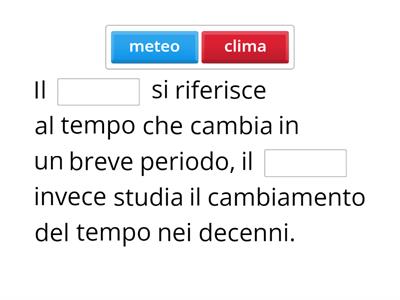 Il meteo