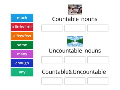Countable/uncountable nouns