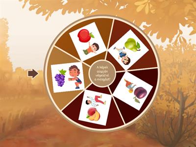 Őszi gyümölcsök - Mozgásos játék óvodásoknak