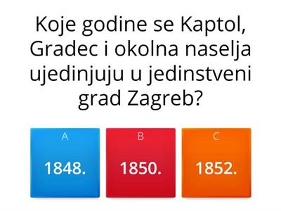 Zagreb od sredine 19. do sredine 20. st.