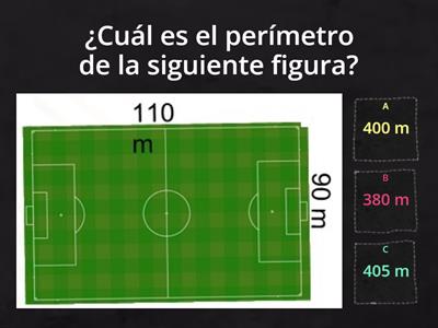 Perímetro de figuras geométricas.