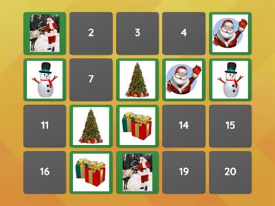 Christmas Picture Memory Match 