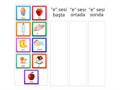 1.Sınıf 'E' Sesi Online Etkinlik-5