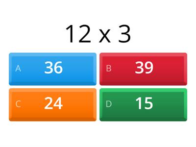 Multiply 2 digits by 1 digit - do your working out on paper