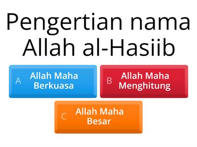 AQIDAH TAHUN 6 - (al-Hasiib) 