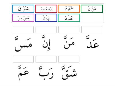 14 - 19 Game 03 Shaddah - Find the matching word!