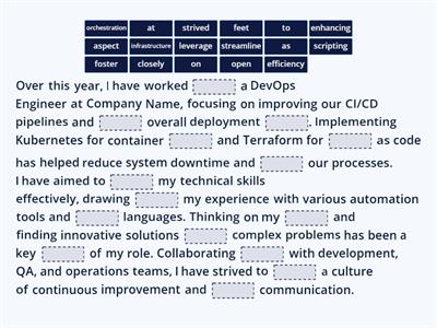 Business Partner C1 - Unit 8.5 - Self Assessment