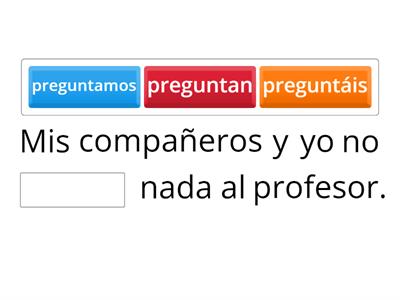 PRESENTE INDICATIVO PREGUNTAR - present simple - Indikativ Präsens