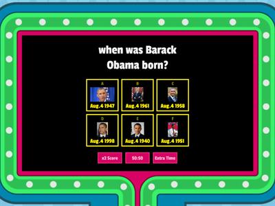 quiz of Barack Obama