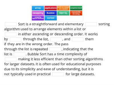 SDD Design (Bubble Sort)