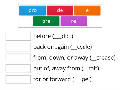Open syllable prefixes