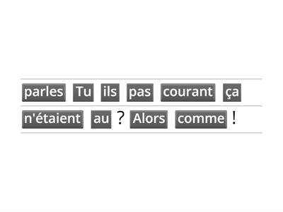 Ordre des mots : exprimer sa subjectivité (Défi 4 unité 2)