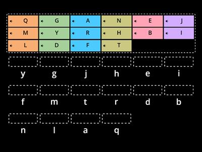 Match-up: Capital to lower case