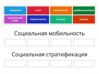 Социальная мобильность и стратификация