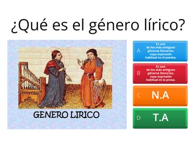 APRENDAMOS ACERCA DEL GÉNERO LÍRICO