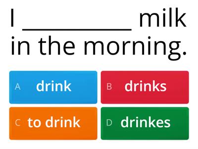 Present Simple - Affirmative & Negative Form