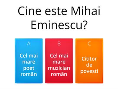 Mihai Eminescu - viata si opera (test preluat)