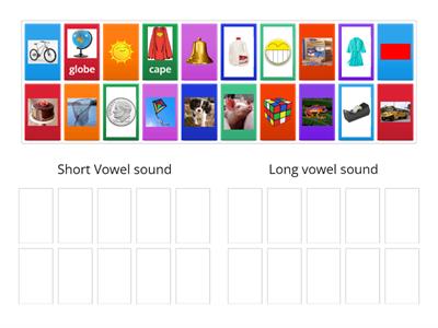 Long or Short vowel vowel sort