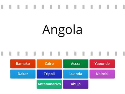 African Countries and capitals 