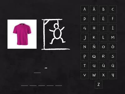 Hangman Clothes vocabulary