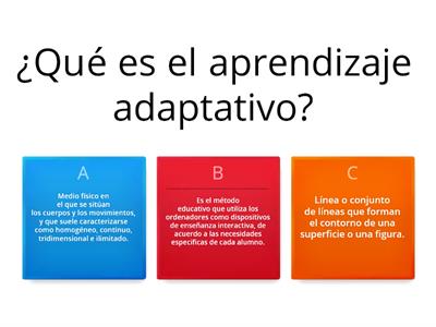 APRENDIZAJE ADAPTATIVO.