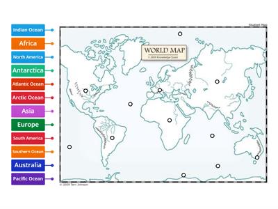  Continents and Oceans Extra Credit