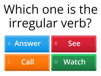 Odd one out (Irregular verbs, past simple)