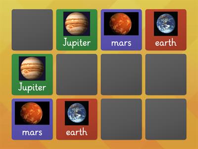 Pairs of Planets (Memory Game)