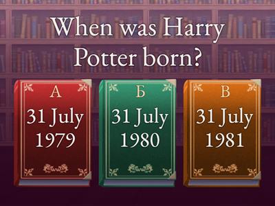 Harry Potter quiz 