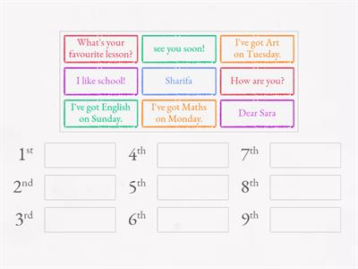 Grade 2 - unit 1 - lesson 9