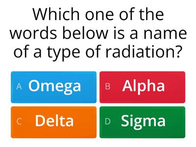 Radiation quiz