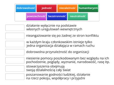 Jakimi zasadami kieruje się Ruch Czerwonego Krzyża i Czerwonego Półksięzyca?