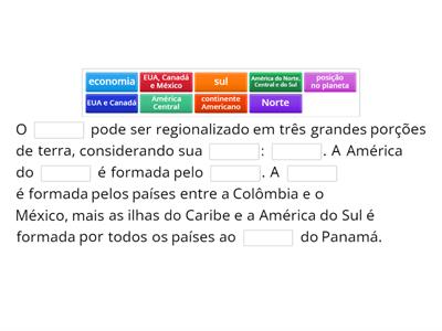 Paisagens da América. EO 8° ano.