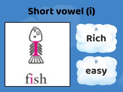 Pronunciation (short and long vowel sounds)