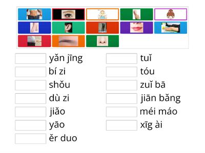 25中文課拼音課:五官