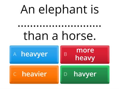 Comparatives: Practice