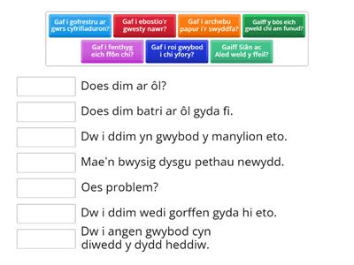 Sylfaen Uned 14 t.120 Yn y gwaith