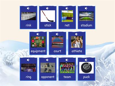 Юхнель 7 класс / Unit 5 / Lesson 2 / Sport equipment / flashcards