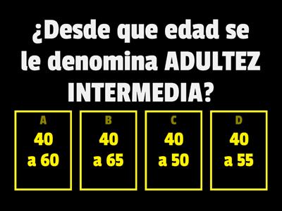 La Adultez Intermedia