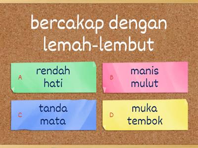 Darjah 4 - Peribahasa - Latihan 1 - LO