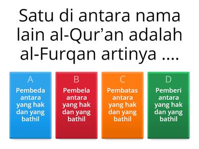 Al-Quran Hadis kelas 7