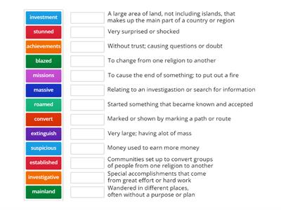 Vocabulary Games for Lesson 5 and 6 unit 9 grade 3 ckla