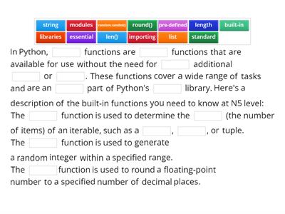 N5 SDD - Built-in Functions