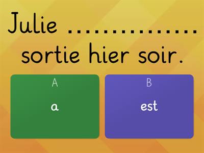 Passé composé - Choisis le bon auxiliaire : être ou avoir ?